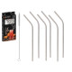 SET 6 STEEL STRAW WITH CLEANER
