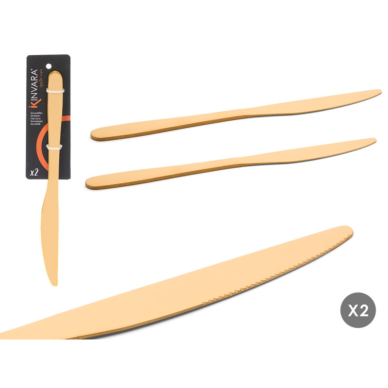 SET 2 GOLDEN KNIVES 
