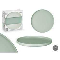 PLATO LLANO 26 CM LISO VERDE