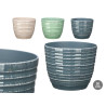 VASO RISCAS 30CM SORT 3 COR