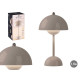 LAMPE CHAMPIGNON BOULE GRIS CLAIR 1.5W