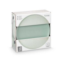 PLATO LLANO 26 CM LISO VERDE