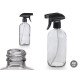 PULVERISATEUR VERRE ROND GRIS 500ML