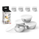 CONJ 4 TIGELAS COM TAMPA 130ML