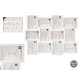 CADRE PHOTO 10X15CM 12 PHOTOS BLANC
