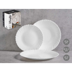 SERVIZIO TAVOLA12 PZ ROTONDO CLASSICO OPAL