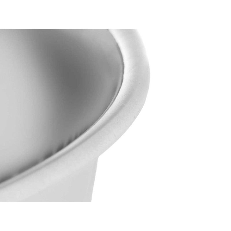 STEEL FRUIT BOWL SMOOTH BASE 25CM