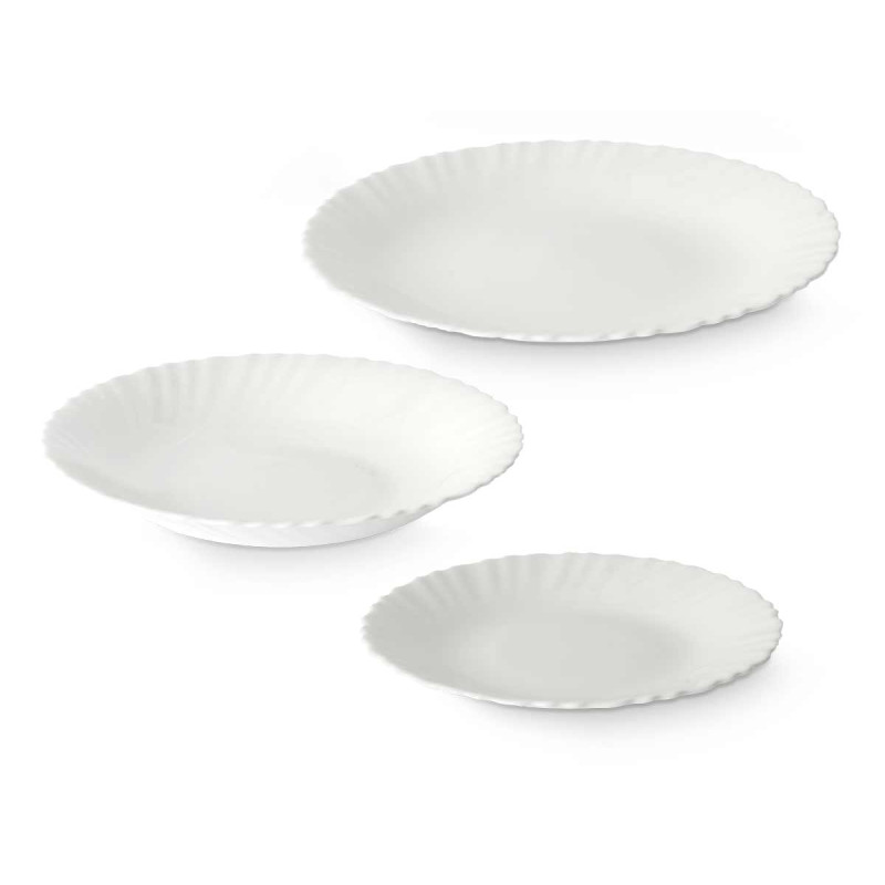 SERVIZIO TAVOLA12 PZ ROTONDO CLASSICO OPAL