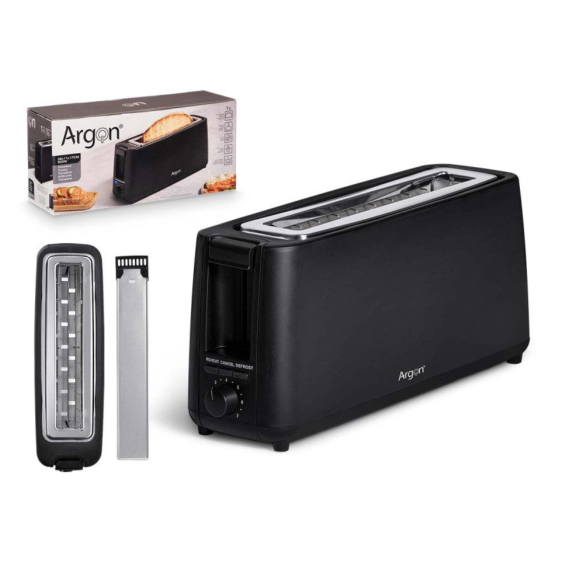 TOSTAPANE 1 SCOMPARTO LUNGO NERO MATTE 900W