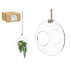 VASE SUSPENDUE CORDE BOULE MOYEN