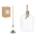 VASE SUSPENDUE BOULE CORDE FORME AMPOULE MOYEN