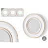 SET 3 ROUNDED MIRROWS GOLDEN WHITE