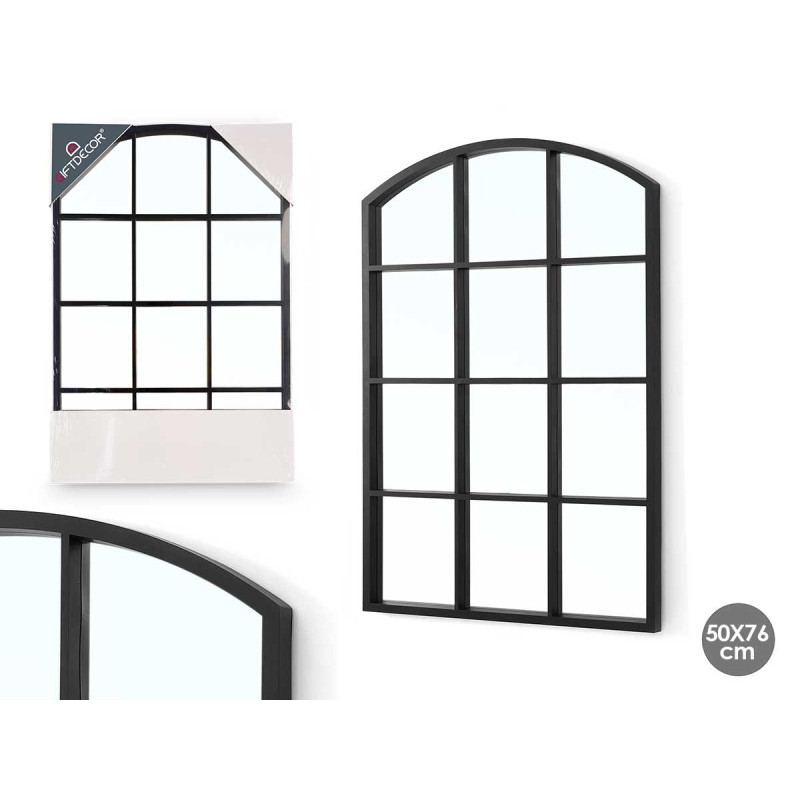 WINDOW SHAPE MIRROW BLACK