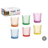 COPO VIDRO RISCAS 360ML SOR 6 CORES