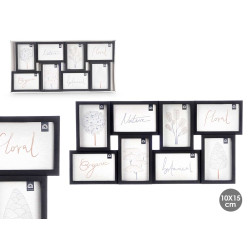 8 SPACES PHOTO FRAME 10X15 BLACK 