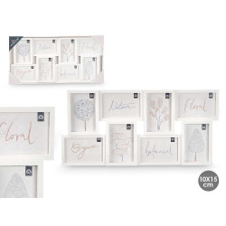 8 SPACES PHOTO FRAME 10X15 WHITE 