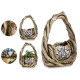 CESTA POLIRESINA RUSTICA PARA JARDIN 43,5CM