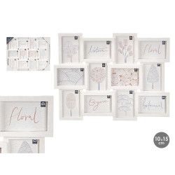 12 SPACES PHOTO FRAME 10X15 WHITE 