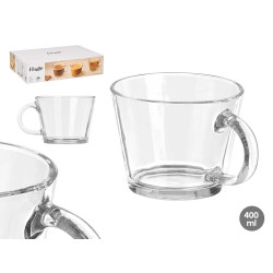 400ML TRANSPARENT BREAKFAST BOWL HANDLE