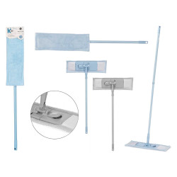 MOPA PAÑO PALO EXTENSIBLE SURT AZUL GRIS 