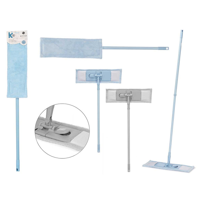 MOPA PAÑO PALO EXTENSIBLE SURT AZUL GRIS 