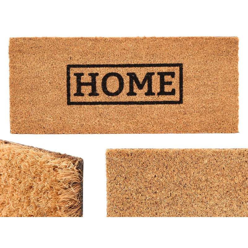 ASSORTED 2 DOORMAT NATURAL HOME 25X60CM