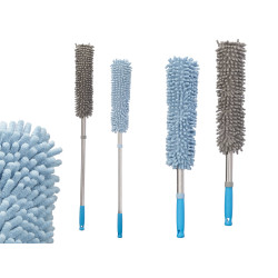 PLUMEAU MICROFIBRE GRAND EXT ASSORT BLEU ET GRIS 