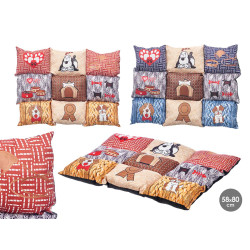 LETTINO ANIMALE RETTANGOLARE ASS 2 COL 58X80CM
