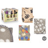 PET BLANKET PAWS ASSORTED 3 COLOURS 70X100CM