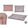 RECTANGULAR PET BED ASSORTED 2 COLOURS 85X60CM