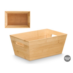 BOITE EN BAMBOU AVEC POIGNEES 30X20CM