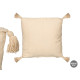 BEIGE RELIEF STRIPES PILLOW 45X45CM