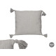 COJIN RAYAS RELIEVE GRIS 45X45CM