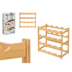 PORTABOTTIGLIE BAMBU 16 BOTTIGLIE