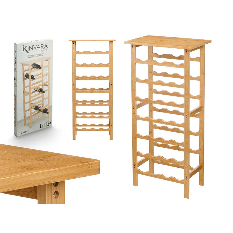 PORTABOTTIGLIE BAMBU 27 BOTTIGLIE