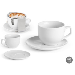 CHAVENA COM PRATO PORCELANA 350ML
