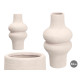 VASE MICHELIN 34CM BLANC