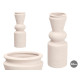 VASE CONIQUE 44CM BLANC