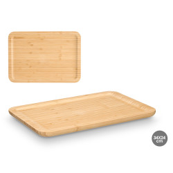 RECTANGULAR BAMBOO TRAY 34X24CM