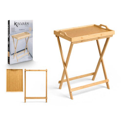 TABLE PLIANTE EN BAMBOU 50X36X64,5CM