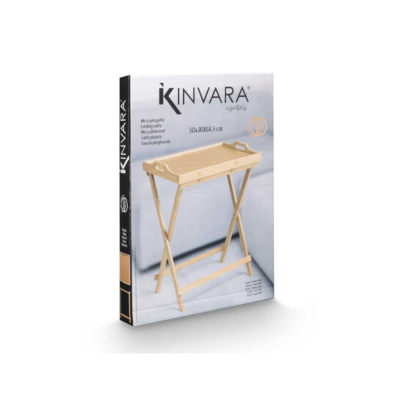 TABLE PLIANTE EN BAMBOU 50X36X64,5CM
