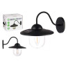 ROUND SOLAR OUTDOOR WALL LAMP WARM LIGHT