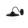 ROUND SOLAR OUTDOOR WALL LAMP WARM LIGHT