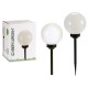 BALISE SOLAIRE PLASTIQUE BOULE 15CM 