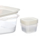 SET 5 PORTAPRANZO PLASTICA QUADRATI 1000ML 