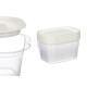 SET 5 FIAMBRERAS PLASTICO RECTANGULAR 1000ML