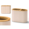 COPO WC DUPLO BAMBU RISCAS BEGE
