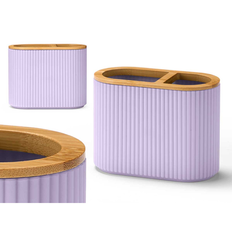 COPO WC DUPLO BAMBU RISCAS LILAS