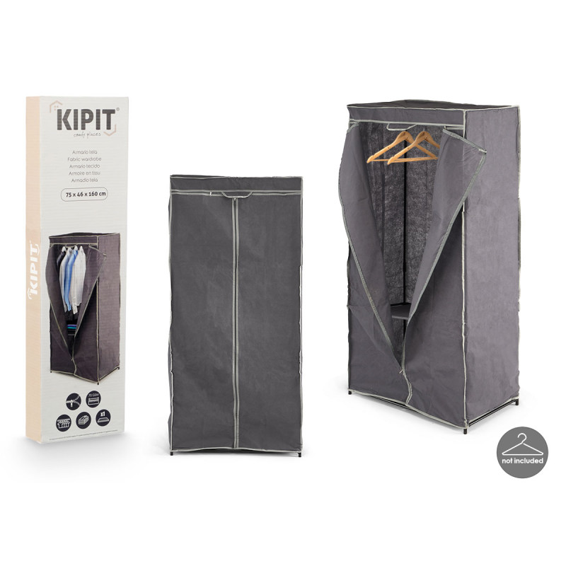GREY FABRIC WARDROBE