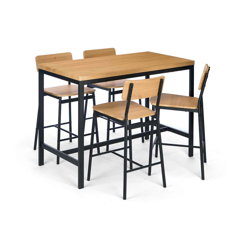 SET MESA 4 TABURETES